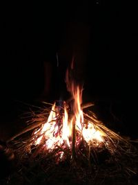 Fire at night