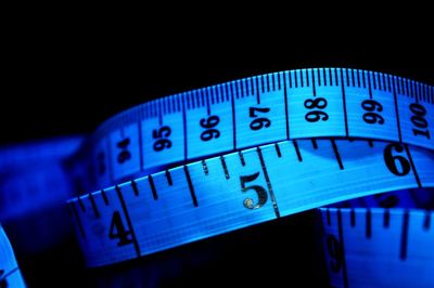 Close-up of text on black background