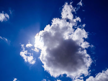 Low angle view of clouds in sky