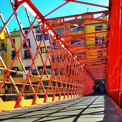 Empty footbridge