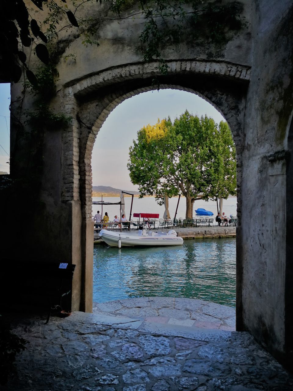 SCENIC VIEW OF RIVER SEEN THROUGH ARCH