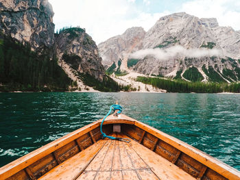 Scenic view of lake against mountains