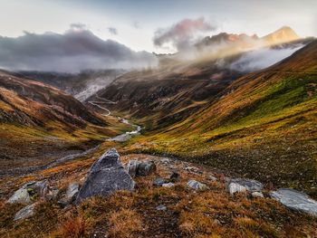 Scenic view of landscape against sky