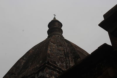 Low angle view of a building against clear sky