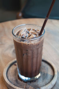 Close-up of coffee on table