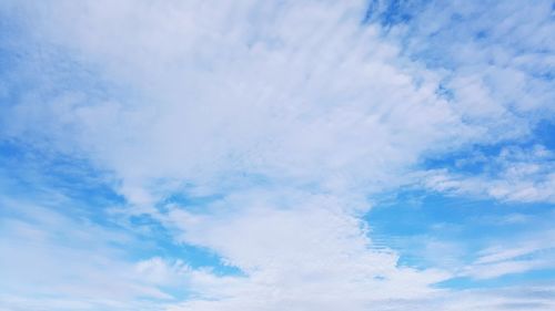 Low angle view of clouds in sky