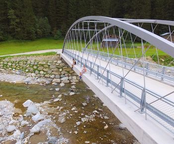 Footbridge over river