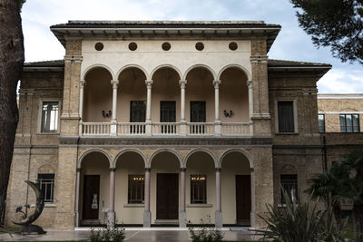 Low angle view of historical building