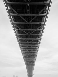 Low angle view of bridge against sky