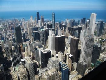 High angle view of cityscape