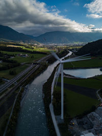 Scenic view of landscape against sky