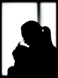 Woman looking at camera