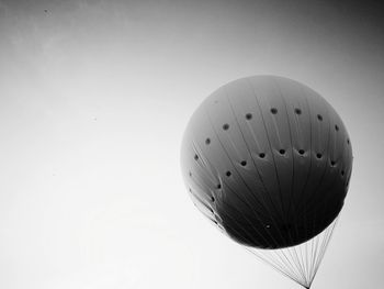 Low angle view of basketball hoop against sky