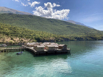 Museum on water on lake ohrid