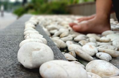 Feet and stones