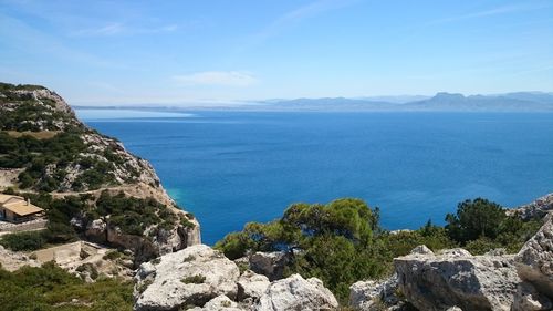 Scenic view of sea against sky