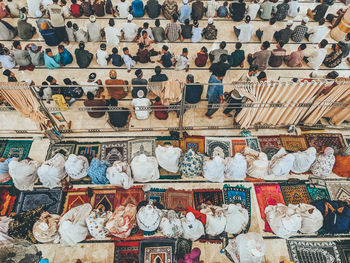 Full frame shot of multi colored for sale at market stall