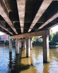 View of bridge over river