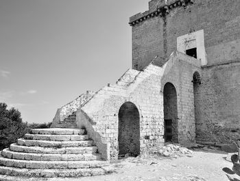 Low angle view of castle against sky