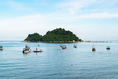 Scenic view of sea against sky