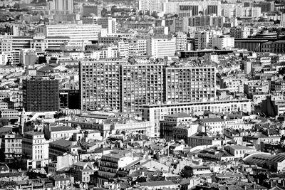 High angle view of cityscape