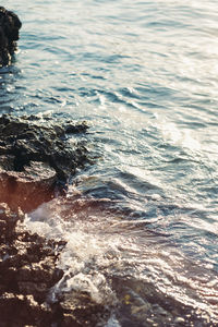 Scenic view of sea waves