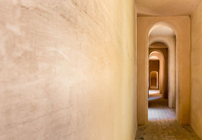 Empty corridor of building