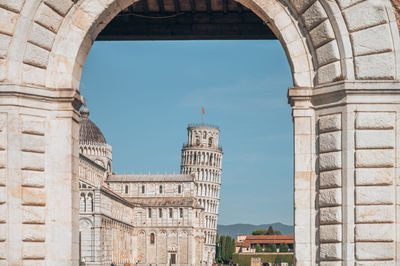 Low angle view of historical building against sky