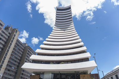 Low angle view of buildings against sky