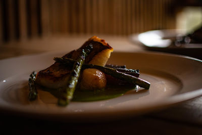 Close-up of food in plate