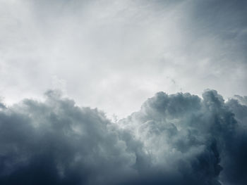 Low angle view of clouds in sky