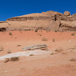 Rock formations in desert