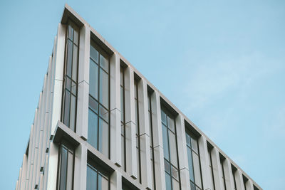 Low angle view of building against clear sky