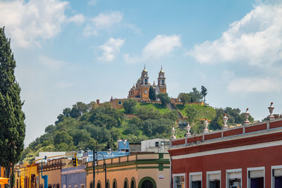 Low angle view of building against sky