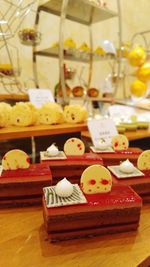 Close-up of food in tray