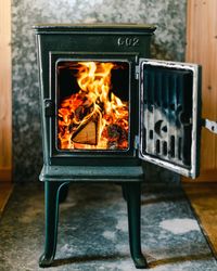 Cozy fireplace