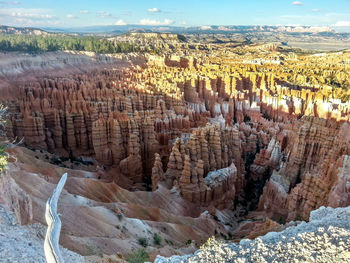 Panoramic view of rock formations