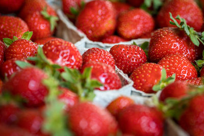 Full frame shot of strawberries