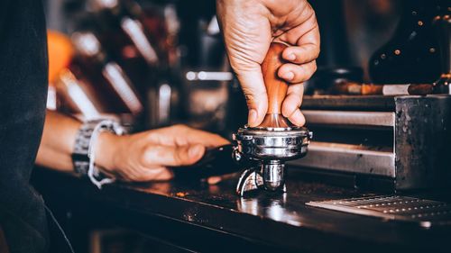 Barista making