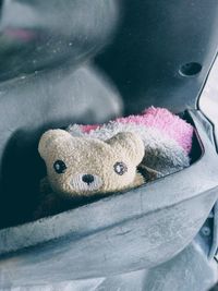 Close-up of stuffed toy car