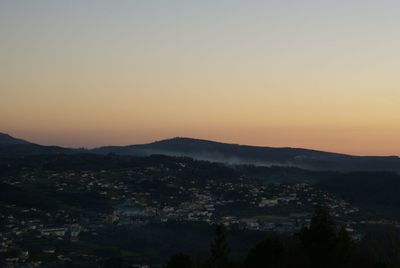 Cityscape at sunset