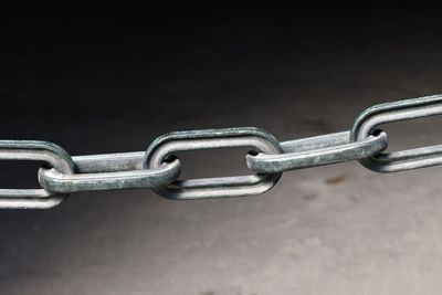 Close-up of metal chain