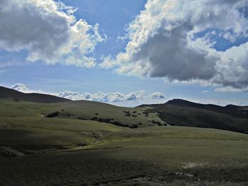 Scenic view of landscape against sky