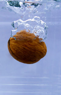 Close-up of ice cream on table