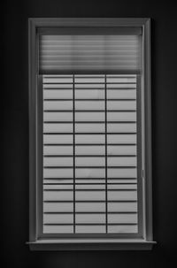 Blinds on window at home