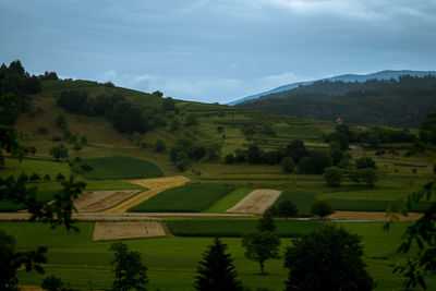 Scenic view of landscape against sky