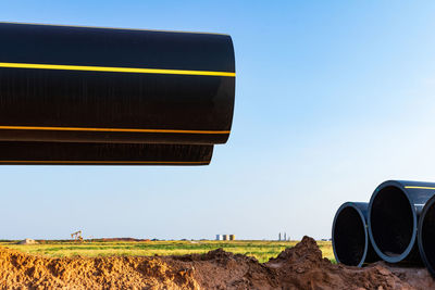 Oil field pipeline construction in texas