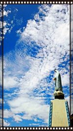 Low angle view of cloudy sky