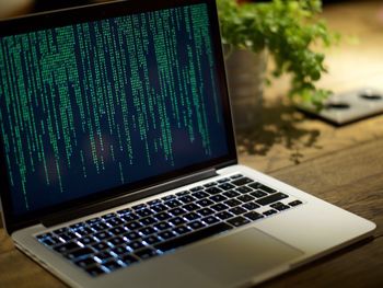 Close-up of laptop keyboard