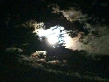 Close-up of moon at night